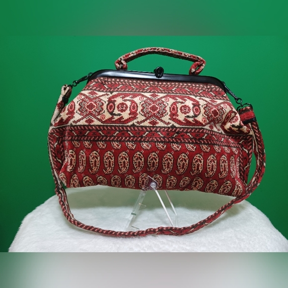 Vintage Classic hand-made British Carpet bag - Picture 3 of 6